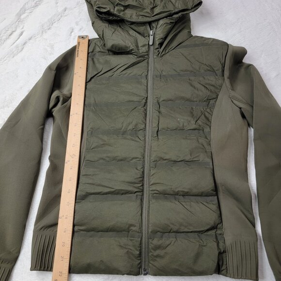 Lululemon Women's Armory Green Down & Around Insulated Bomber Jacket Size 6 - Picture 5 of 7